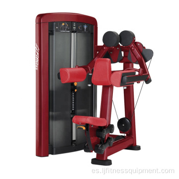 Máquina de ejercicio lateral de equipo de gimnasio de color rojo